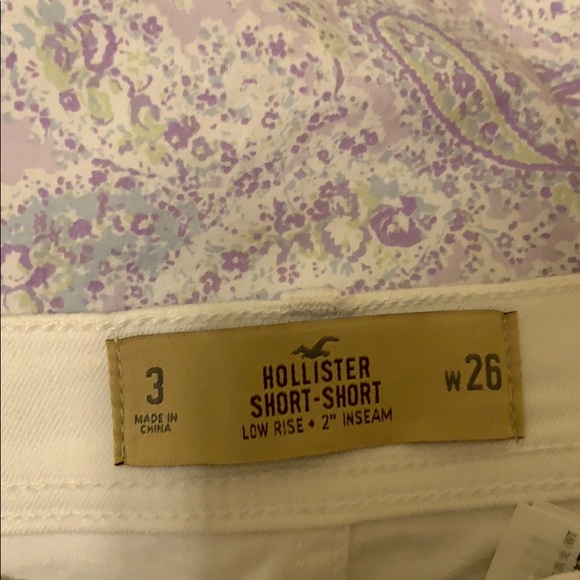 white jean shorts - Picture 3 of 3